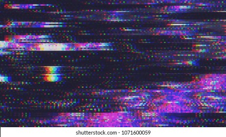 Unique Design Abstract Digital Pixel Noise Glitch Error Video Damage - Powered by Shutterstock