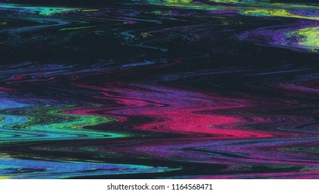 Unique Design Abstract Digital Pixel Noise Glitch Error Video Damage