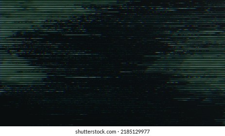 Unique Design Glitch Noise Static Television VFX. Visual Video Effects Stripes Background, CRT Tv Screen No Signal Glitch Effect