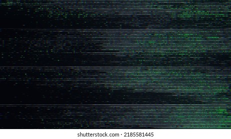 Unique Design Glitch Noise Static Television VFX. Visual Video Effects Stripes Background, CRT Tv Screen No Signal Glitch Effect