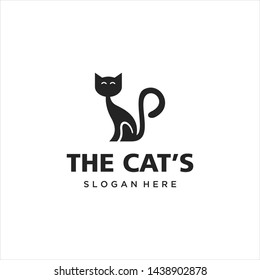 Black Cat Logo Pet Shop Logo Stock Vector (Royalty Free) 516862984