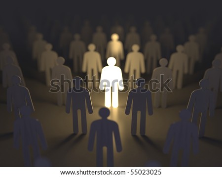 Unique luminous man