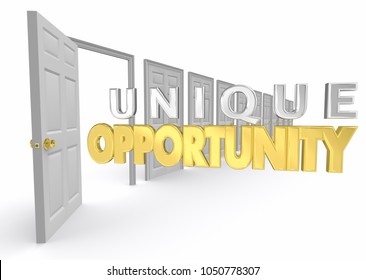 Unique Opportunity Chance Special Choice Option Stock Illustration ...