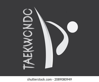 a unique Taekwondo logo for taekwondo or marital arts lover use on shirts, backgrounds, wallpapers and many more.