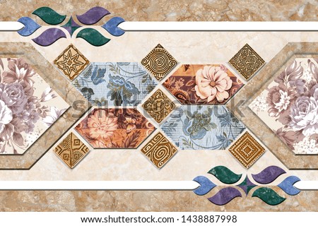 unique Wall tile design pattern
