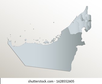 Map United Arab Emirates Vector Illustration Stock Vector (Royalty Free ...