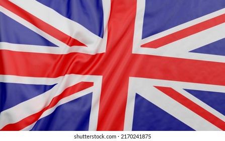 United Kingdom England Flag Blowing Wind Stock Illustration 2170241875 ...