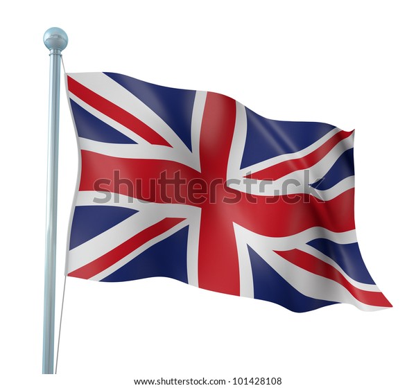 イギリス国旗の詳細レンダリング のイラスト素材