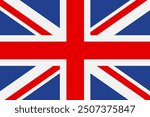 United kingdom flag, official colors and proportion correctly. National United kingdom flag. Vector illustration. Illustration of United kingdom flag. British or UK flag
