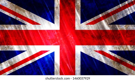 United Kingdom Uk Flag Print Wallpaper Stock Illustration 1460037929