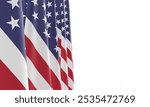 united state america usa flag background wallpaper copy space white isolate dicut veteran government martin luther kin jr. patriotism us democracy black history month freedom july 4 th.3d render