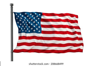 10,991 American Flag Pole White Background Images, Stock Photos ...