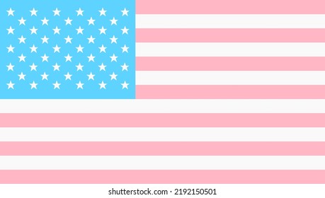 United States Of America Trans Gender Flag