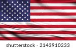 United States of America (USA). Flag of the United States of America. The concept of aid, association of countries, political and economic relations.