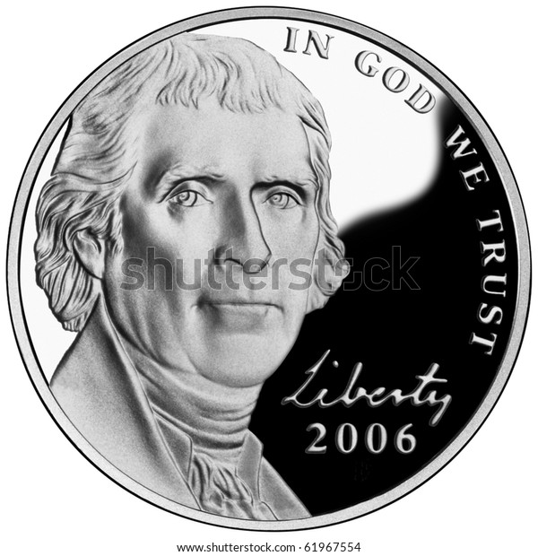 United States American Nickel Face President Stock Illustration 61967554