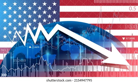 United States Economic Growth Expected To Slow Down. Supply Chain Crisis Slows Economic Growth. US Economy Sees Deepest Decline On Record.