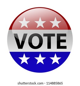 United States Election Vote Button Stock Illustration 114885865 ...