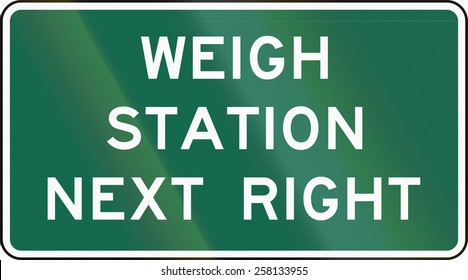 United States MUTCD Weigh Station Sign