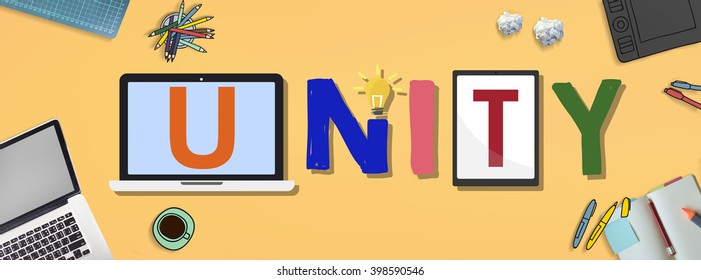 Unity Togetherness Team Union Support Concept