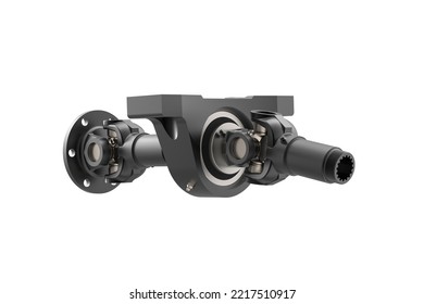 Universal Joint. Drive Shaft Joint. 3d Rendering