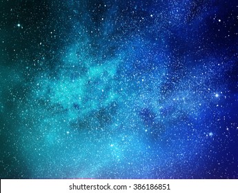 Universe Filled With Stars, Nebula And Galaxy