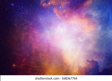 Universe Filled With Stars, Nebula And Galaxy
