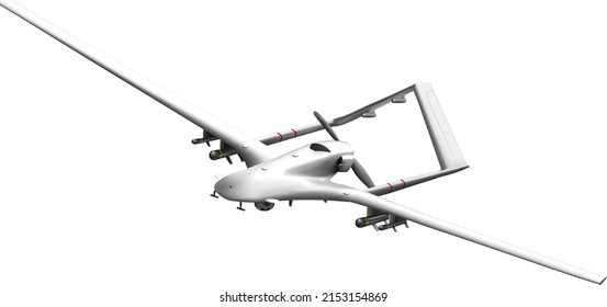 Unmanned Aerial Vehicle Bayraktar Tb2 Siha Stock Illustration ...