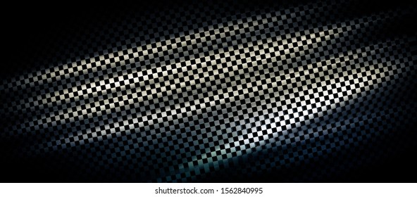 Unusual background in dark colors. Styling under the racing flag. The theme of competition, speed, victory. - Powered by Shutterstock