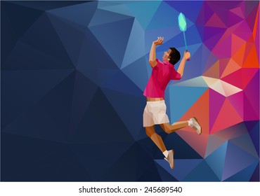 Vector Abstract Triangle Polygon Style Male Stock Vector (Royalty Free ...