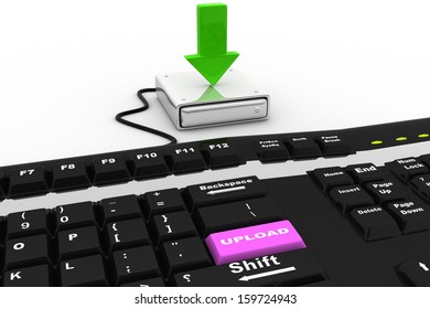 upload enter key
