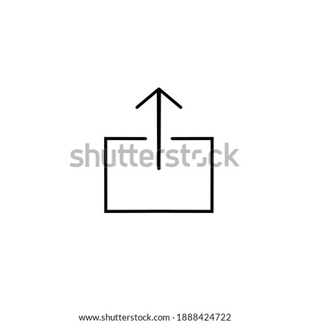 an upload icon logo template