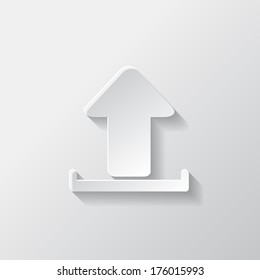 Upload icon. Send file.
