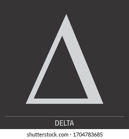 Uppercase Delta Greek Letter Icon Illustration Stock Illustration ...