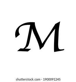 Swoosh M Letter Logo Template Illustration Stock Vector (Royalty Free ...