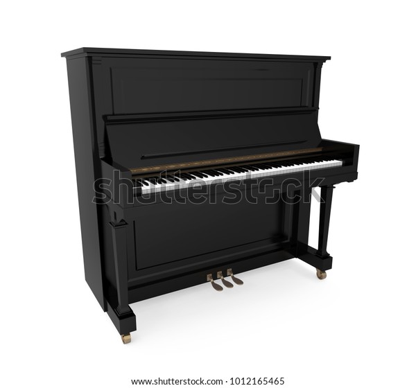 アップライトピアノ 3dレンダリング のイラスト素材 1012165465