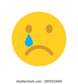 Upset Emoji Face Emoticons Icon Stock Illustration 1859314405 ...