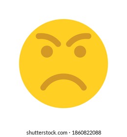 Upset Emoji Face Emoticons Icon Stock Illustration 1860822088 ...