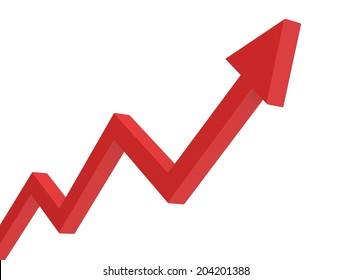 Upward Graph Arrow Stock Illustration 204201388 | Shutterstock