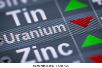 Uranium. Down.