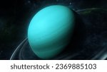 Uranus Planet In The Outerspace Close Up