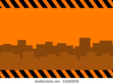 urban construction background with city landscape