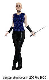 Urban Fantasy Goth Academy Teen, 3D Rendering, 3D Illustration