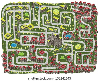 5,984 Maze of streets Images, Stock Photos & Vectors | Shutterstock