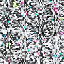 Urban Triangle Seamless Pattern With Grunge Effect (raster Version)