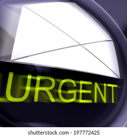 Urgent Postage Meaning High Priority Or Very Important Mail