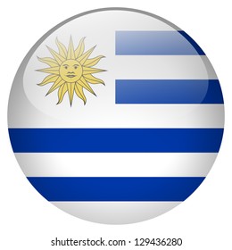 Uruguay Flag Button