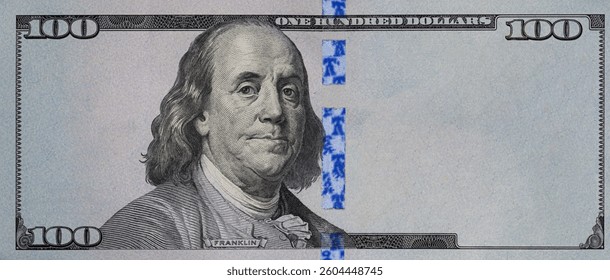 U.S. 100 dollar with empty area for design purpose