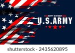 US ARMY Background Vector Illustration	