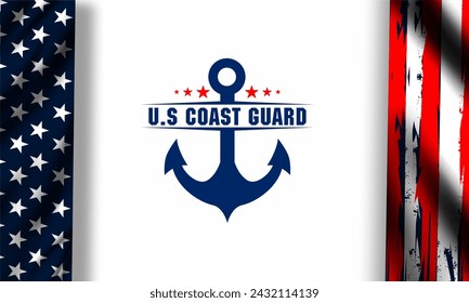 U.S. Coast Guard Birthday August 4 background vector illustration - Powered by Shutterstock