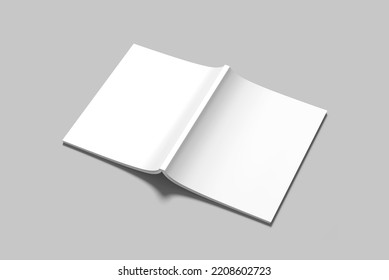 Us Letter Magazine Blank Mockup 3d Rendering